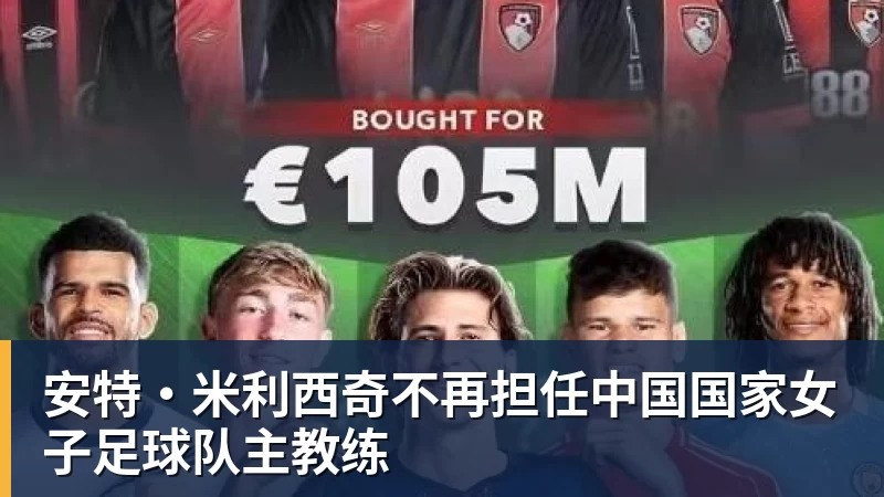 安特·米利西奇不再担任中国国家女子足球队主教练
